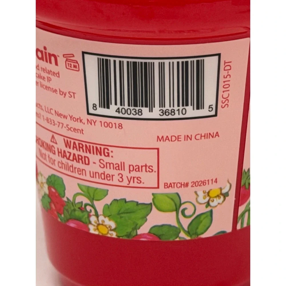 Strawberry Shortcake Bubbling Body Wash Ice Cream Cone Shape 5.24oz 3 Pack Red